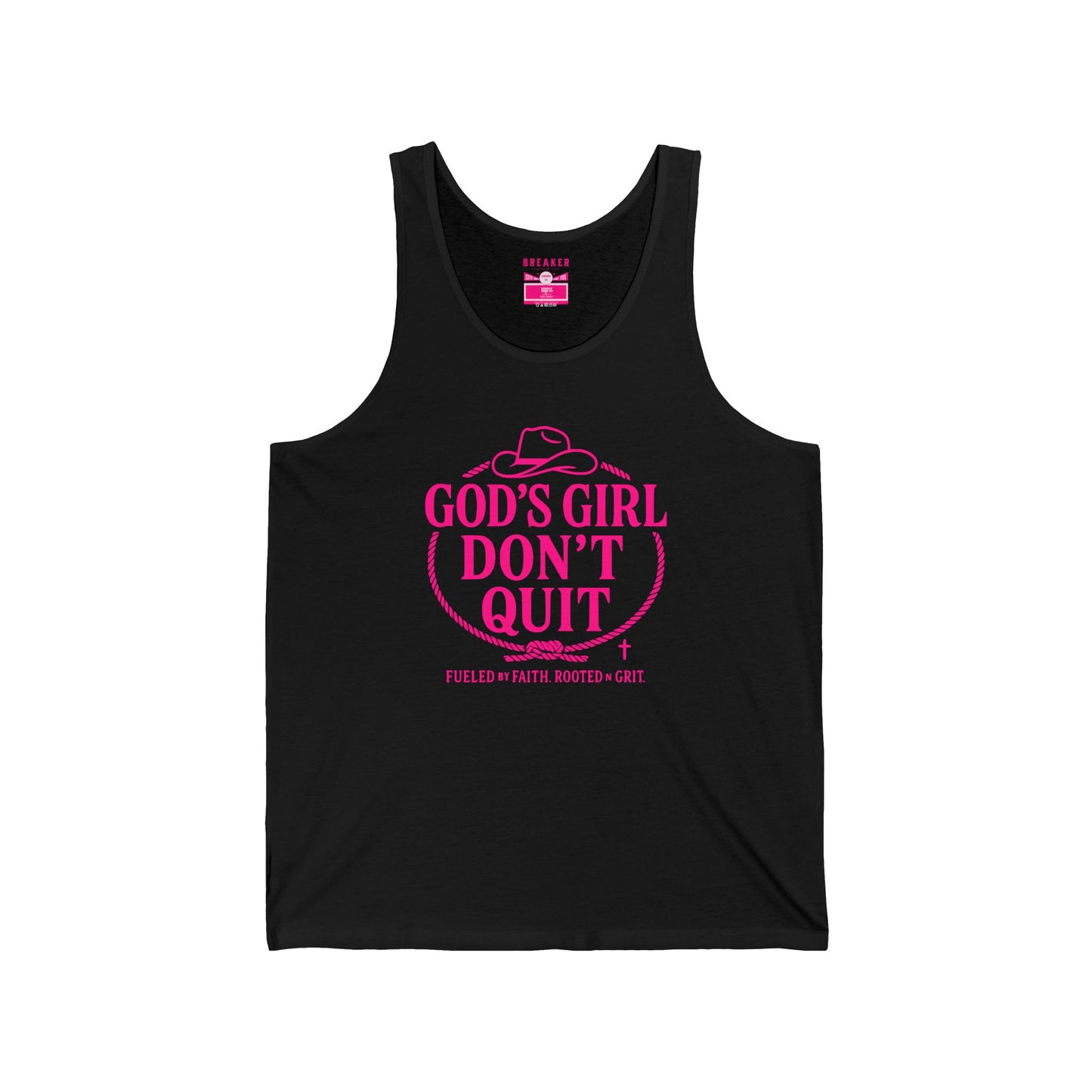 Tank Top - 'God's Girl Don't Quit