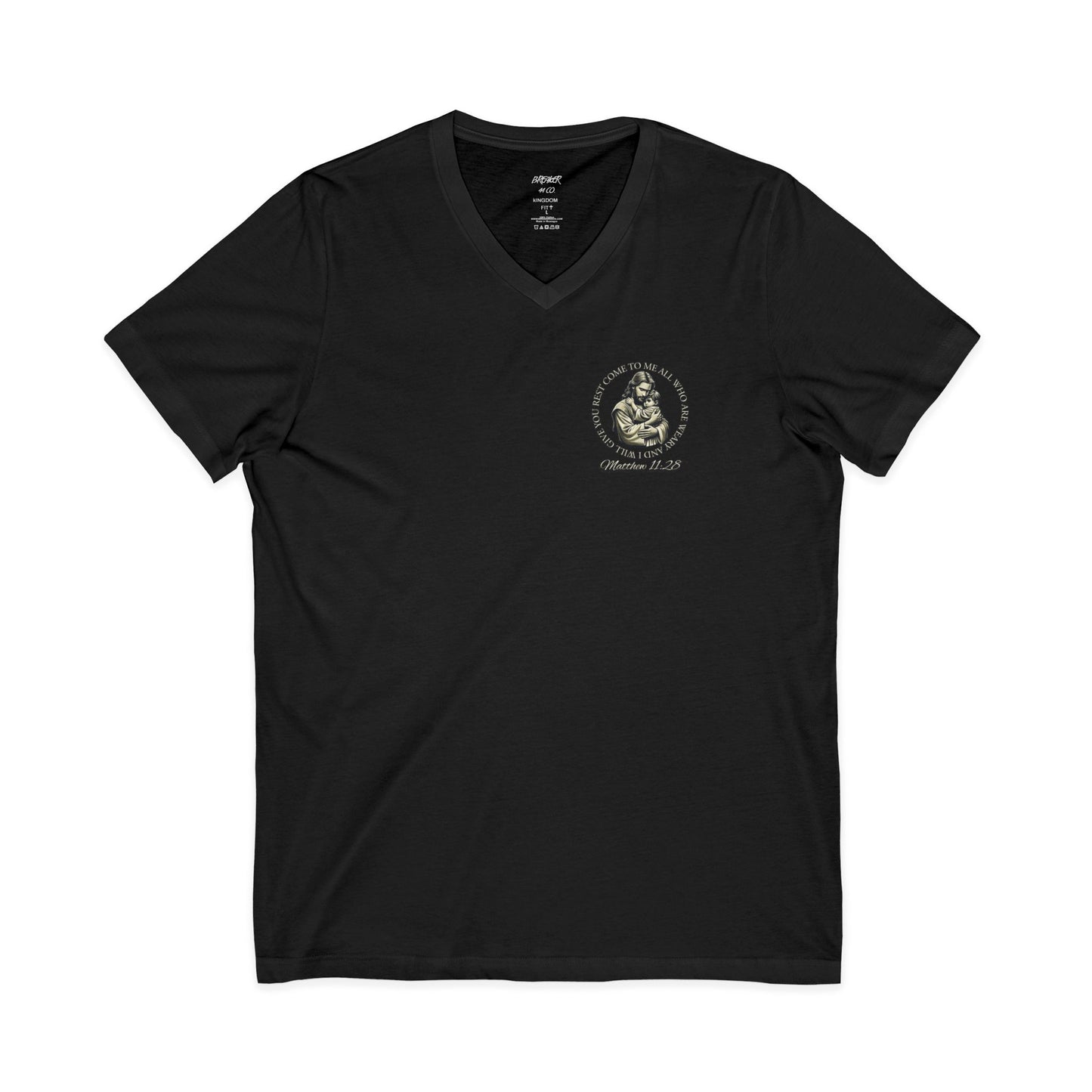 Strengthen Your Faith | Matthew 11:28 Women’s V-Neck