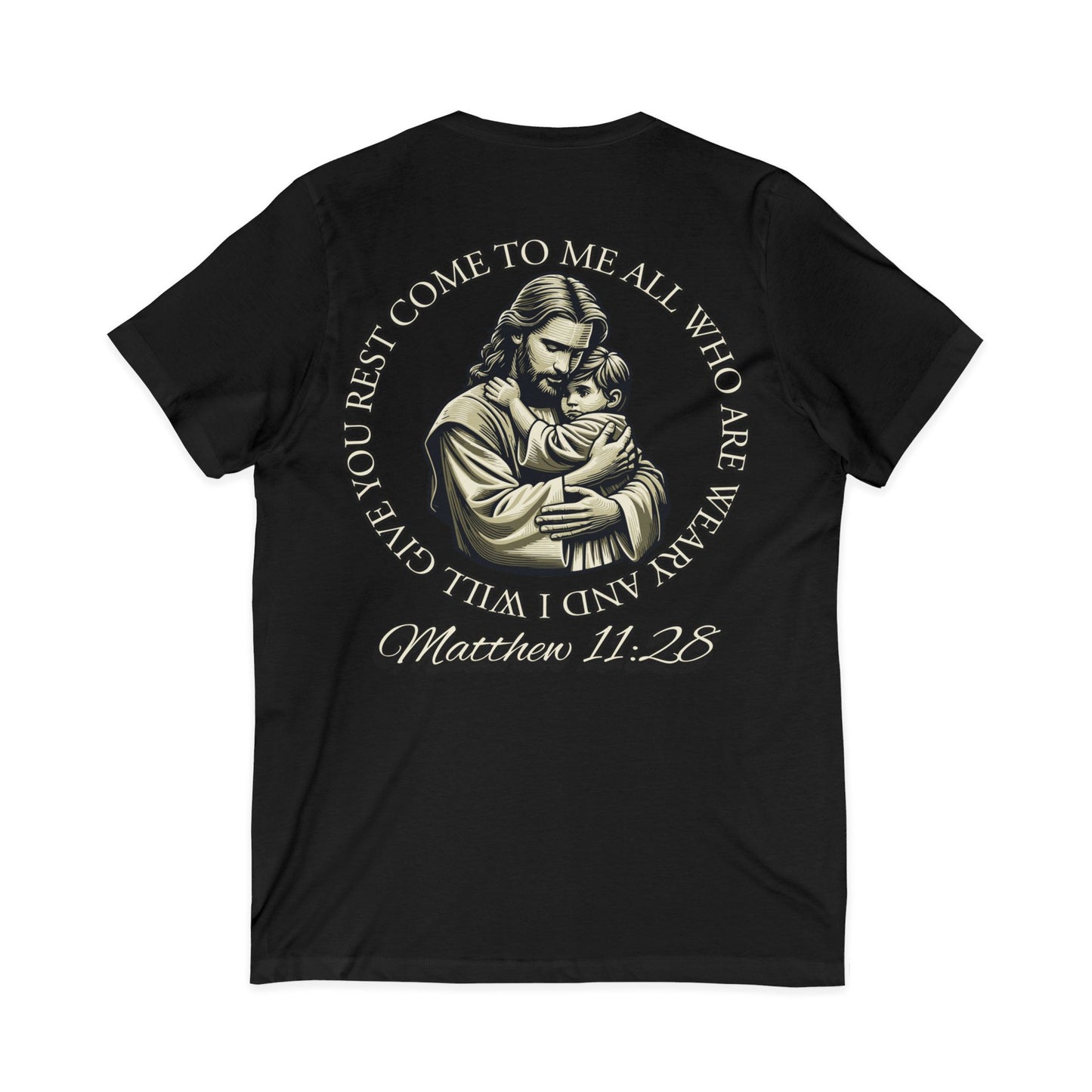 Strengthen Your Faith | Matthew 11:28 Women’s V-Neck