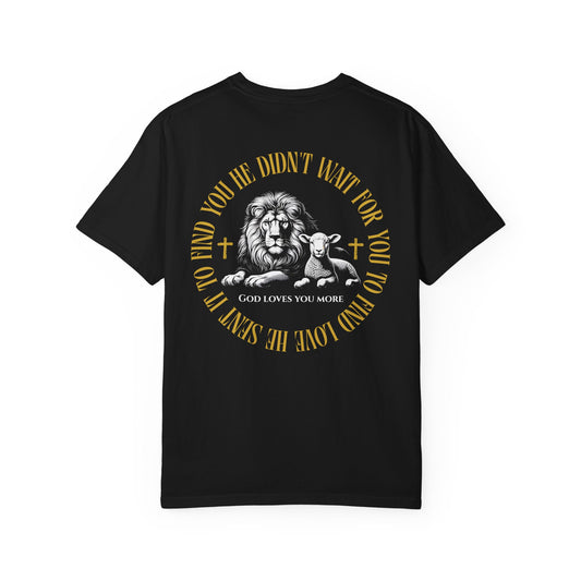 Bible Verse Tee- God Loves You more | 1 John 4:19 Christian apparel by Breaker 44 Co.