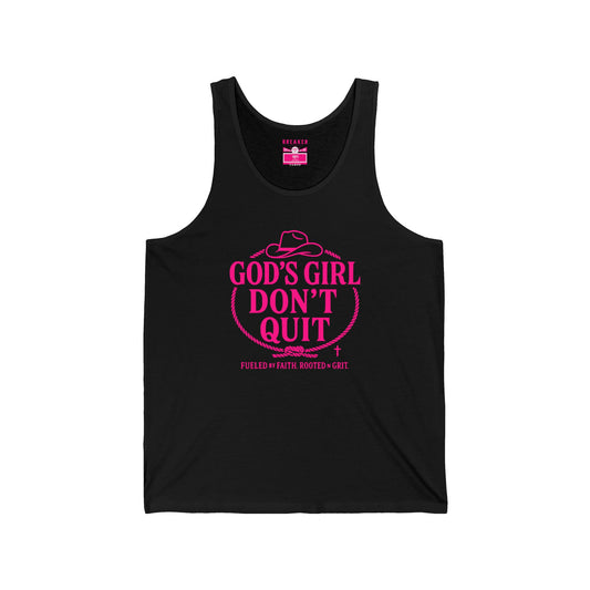 Tank Top - 'God's Girl Don't Quit