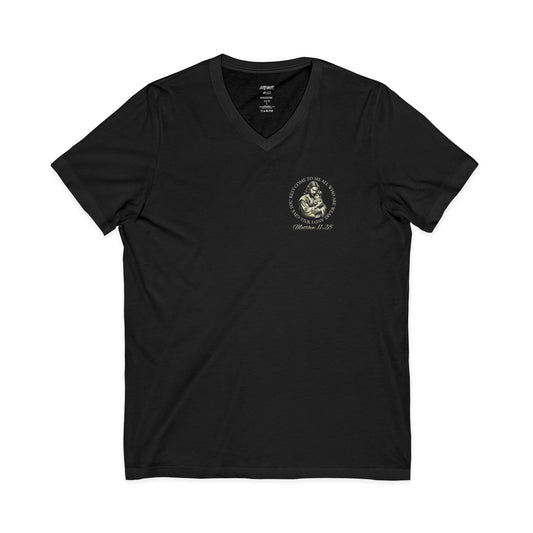 Strengthen Your Faith | Matthew 11:28 Women’s V-Neck