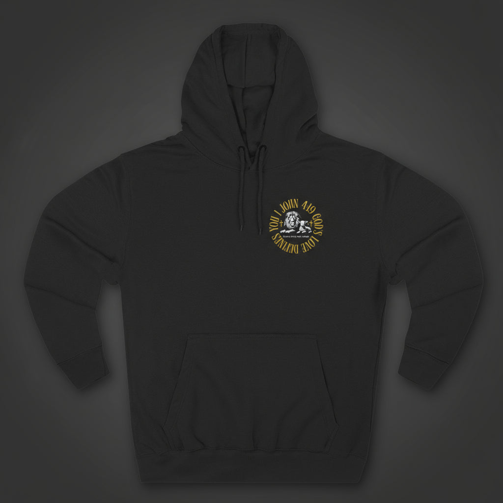 Bible Verse Hoodie- God Loves You more | 1 John 4:19 Christian apparel by Breaker 44 Co.