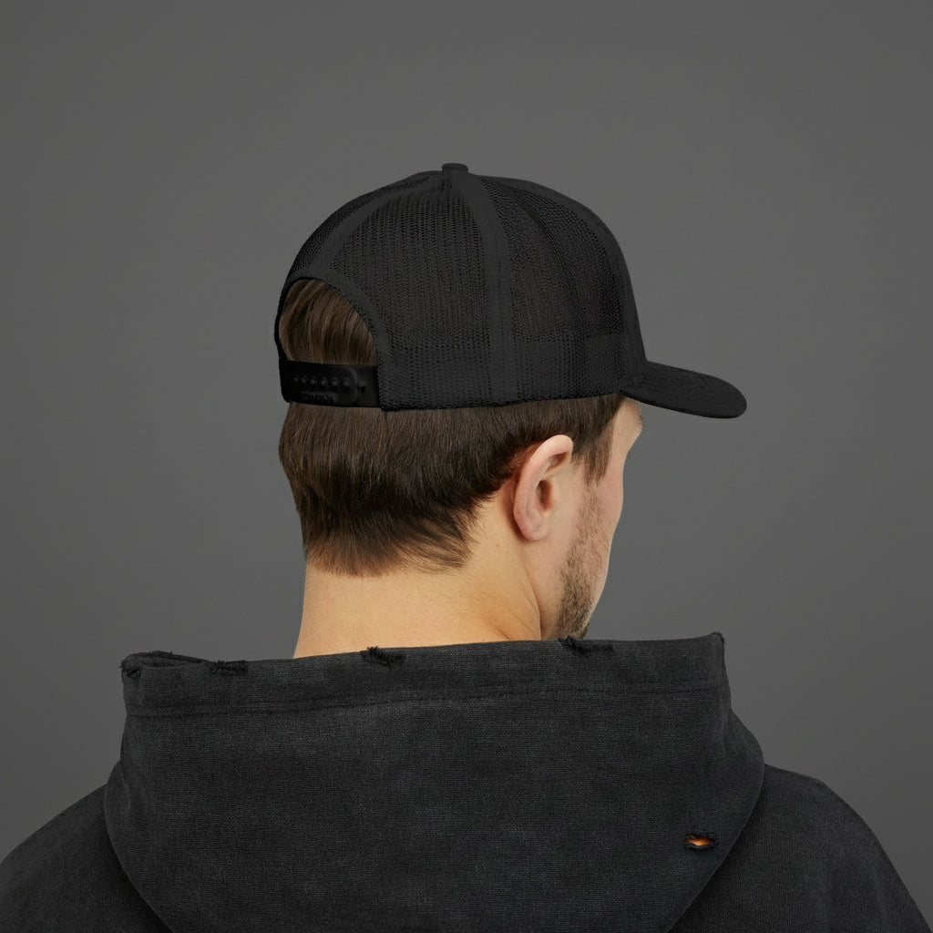 Breaker 44 Classic Snapback Trucker Hat – White Logo | Christian Streetwear Cap for Men & Women